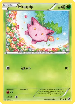 Pokémon-Karte Hoppip 003/114