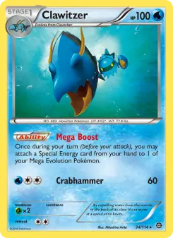 Pokémon-Karte Clawitzer 034/114