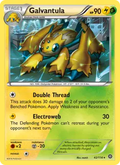Pokémon-Karte Galvantula 042/114