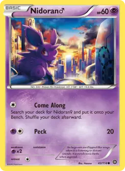 Pokémon-Karte Nidoran♂ 043/114
