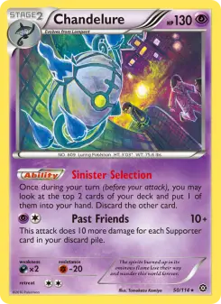 Pokémon-Karte Chandelure 050/114