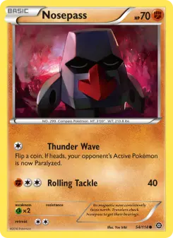 Pokémon-Karte Nosepass 054/114