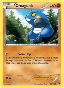 Pokémon-Karte Croagunk 058/114