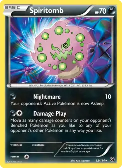 Pokémon-Karte Spiritomb 062/114