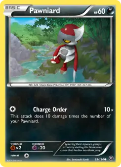 Pokémon-Karte Pawniard 063/114