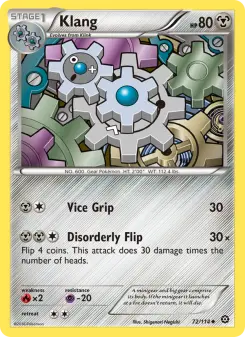 Pokémon-Karte Klang 072/114