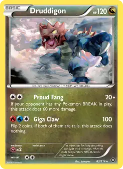 Pokémon-Karte Druddigon 083/114