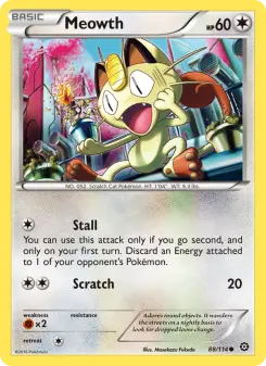 Pokémon-Karte Meowth 088/114