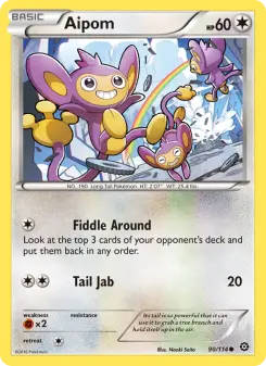 Pokémon-Karte Aipom 090/114
