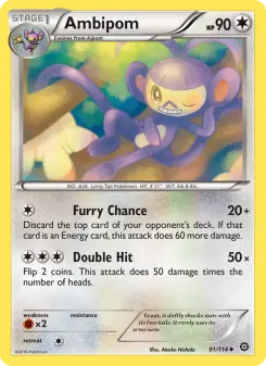 Pokémon-Karte Ambipom 091/114
