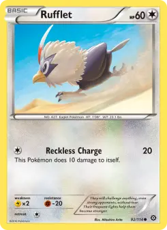 Pokémon-Karte Rufflet 092/114
