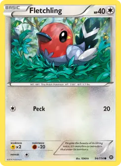 Pokémon-Karte Fletchling 094/114