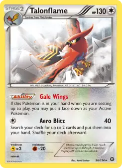 Pokémon-Karte Talonflame 096/114