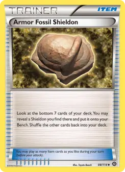 Pokémon-Karte Armor Fossil Shieldon 098/114