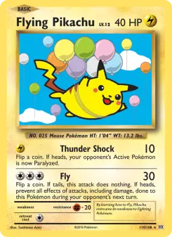 Pokémon-Karte Flying Pikachu 110/108