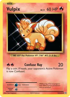 Pokémon-Karte Vulpix 014/108