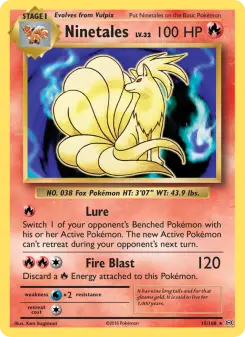 Pokémon-Karte Ninetales 015/108