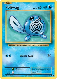 Pokémon-Karte Poliwag 023/108