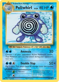 Pokémon-Karte Poliwhirl 024/108