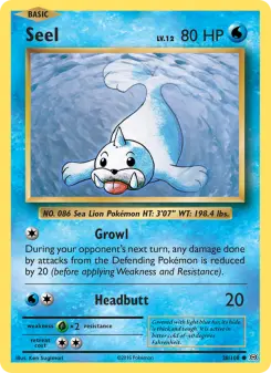 Pokémon-Karte Seel 028/108