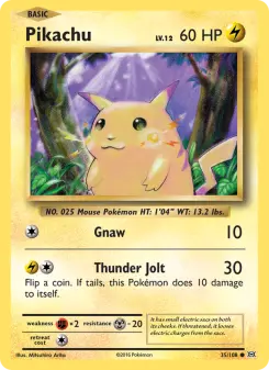 Pokémon-Karte Pikachu 035/108