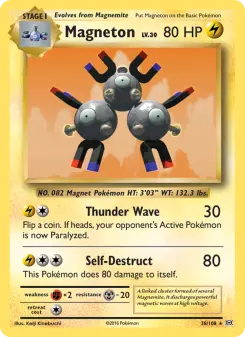 Pokémon-Karte Magneton 038/108
