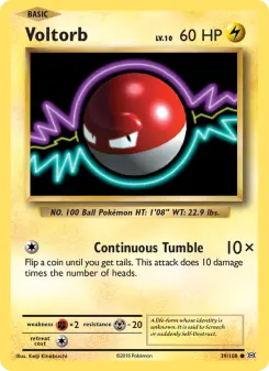 Pokémon-Karte Voltorb 039/108