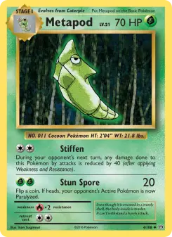Pokémon-Karte Metapod 004/108
