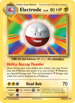 Pokémon-Karte Electrode 040/108
