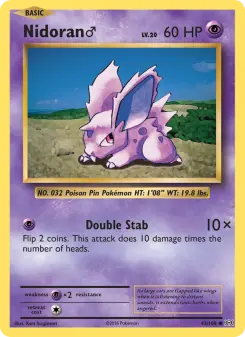 Pokémon-Karte Nidoran♂ 043/108