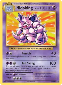 Pokémon-Karte Nidoking 045/108