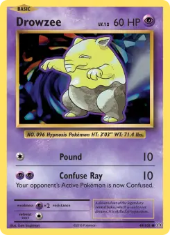 Pokémon-Karte Drowzee 049/108