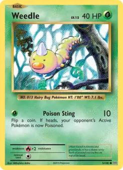 Pokémon-Karte Weedle 005/108