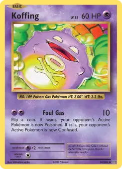 Pokémon-Karte Koffing 050/108
