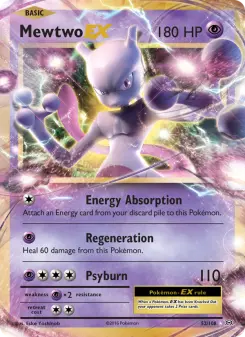 Pokémon-Karte Mewtwo EX 052/108