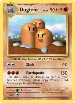 Pokémon-Karte Dugtrio 056/108