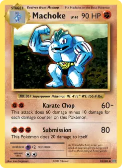 Pokémon-Karte Machoke 058/108