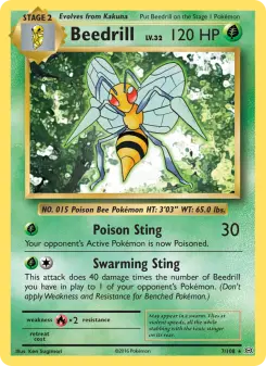 Pokémon-Karte Beedrill 007/108
