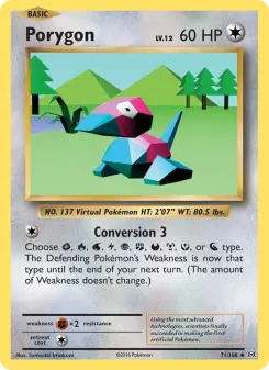 Pokémon-Karte Porygon 071/108