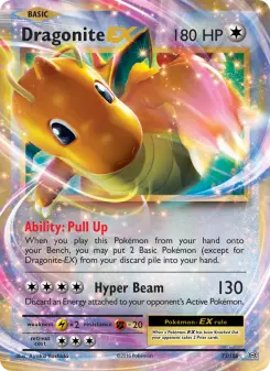 Pokémon-Karte Dragonite EX 072/108