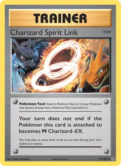 Pokémon-Karte Charizard Spirit Link 075/108