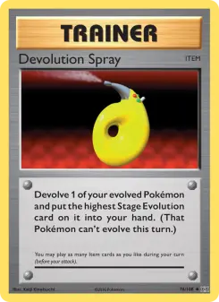 Pokémon-Karte Devolution Spray 076/108