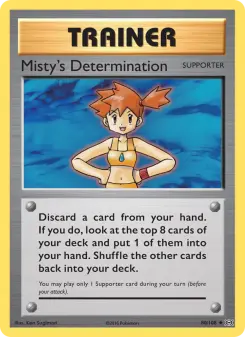 Pokémon-Karte Misty's Determination 080/108