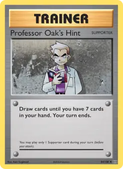 Pokémon-Karte Professor Oak's Hint 084/108