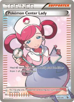 Pokémon-Karte Pokémon Center Lady 105/106