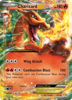 Pokémon-Karte Charizard EX 012/106