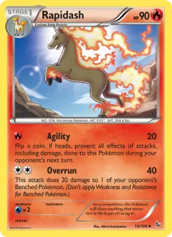 Pokémon-Karte Rapidash 015/106