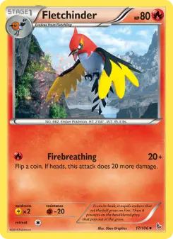 Pokémon-Karte Fletchinder 017/106