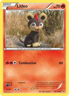 Pokémon-Karte Litleo 018/106