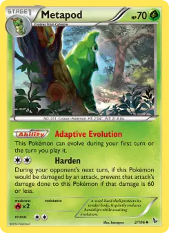 Pokémon-Karte Metapod 002/106